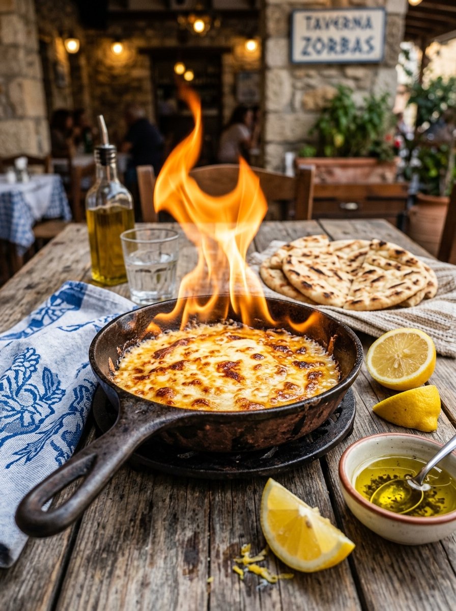 Saganaki Flame Taverna